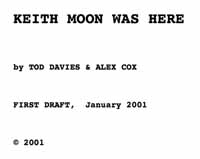 Alex Cox Keith Moon screenplay