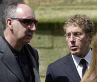 Pete and Roger at John's funeral