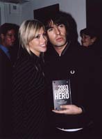 Liam Gallagher with Time award