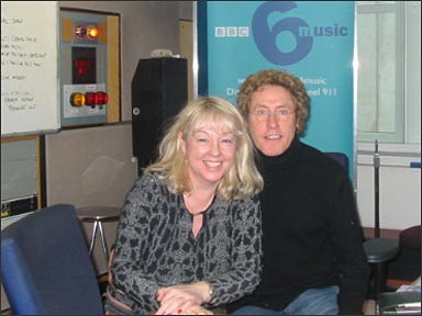 Roger Daltrey and Liz Kershaw