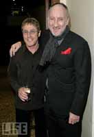 Pete Townshend and Roger Daltrey at Q Awards 2006