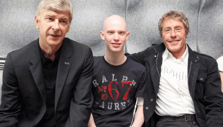 Roger Daltrey and Arsene Wenger