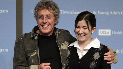 Roger Daltrey and Robert Plant at opening of Townshend-Daltrey Cancer Center