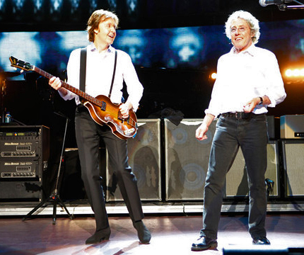 Roger Daltrey Paul McCartney 2012