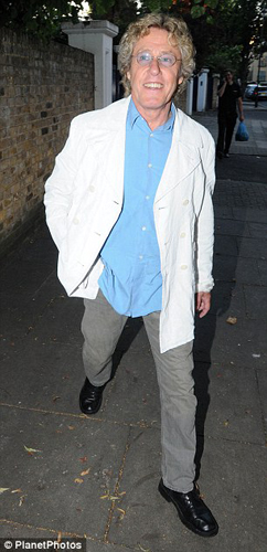 Roger Daltrey outside McCartneys