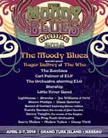 Ad for The Moody Blues Cruise 2014