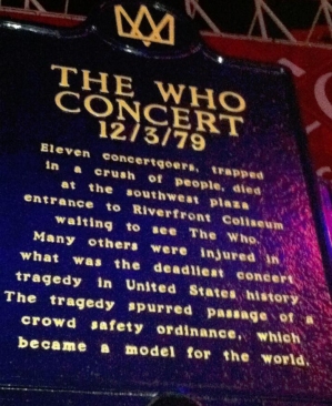 2015 Who Cincinnati memorial