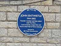 John Entwistle blue plaque