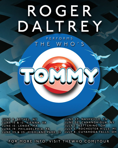 Roger Daltrey 2018 Tommy tour
