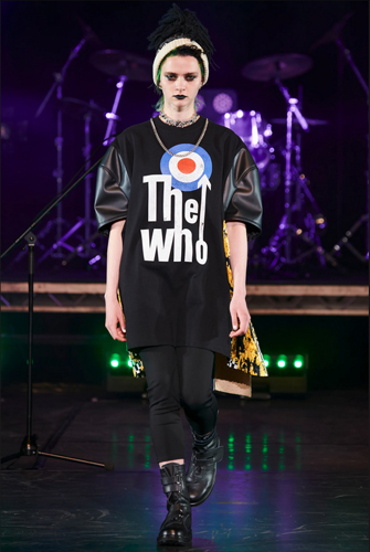 Junya Watanabe model in The Who wear 2021