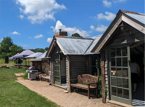 Lakedown Brewing Taproom on Roger's farm