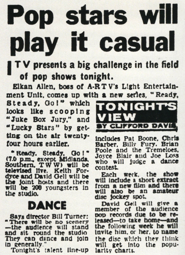 Announcement for Ready Steady Go!
