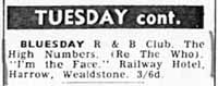 Railway Hotel ad 14 July 1964