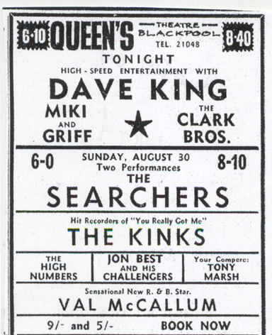 High Numbers ad 30 Aug 1964