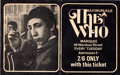 65-01 Who Marquee Handbill