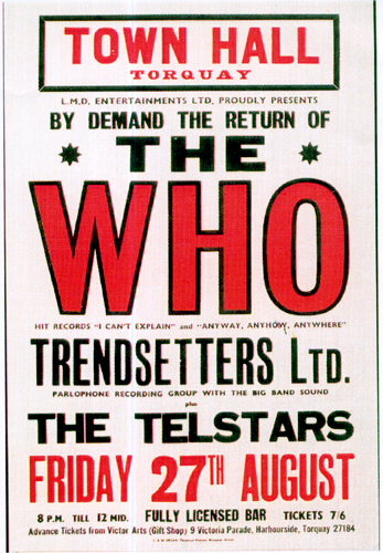 Who 1965 Torquay poster