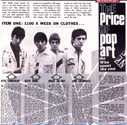 The Who The Price of Pop Art article
