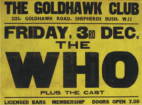 1965 Who Goldhawk poster