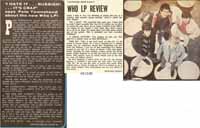 Pete Townshend reviews My Generation LP