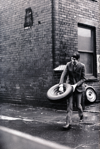 Pete Townshend with tyre