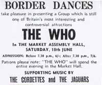 The Who Carlisle ad 1966