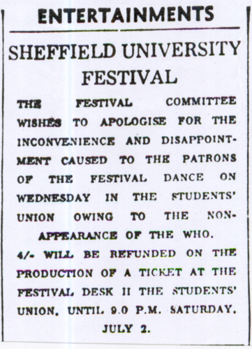 Sheffield cancellation