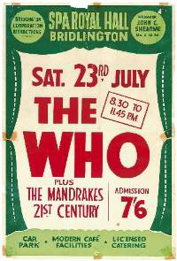 The Who Bridlington 1966 poster