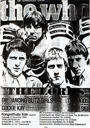 The Who Cologne poster 1966