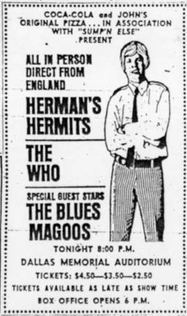 The Who July 23, 1967 ad