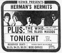 The Who ad Aug 20 1967