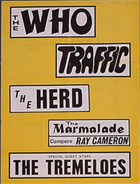 The Who Traffic 1967 program