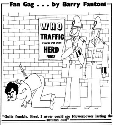 Barry Fantoni cartoon on The Who
