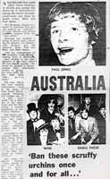 NME article on The Who in Australia