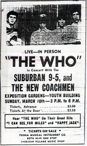 Ad for The Who at The Opera House 1968