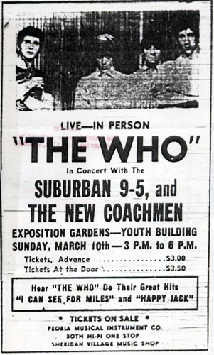 Ad for The Who at The Opera House 1968