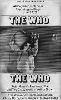 Ad for 1968 Shrine concert