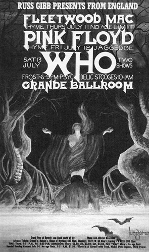 Poster for July 13, 1968 Who show