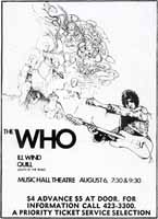 Ad for Aug. 6, 1968 Who show