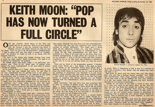 16 Nov 1968 Record Mirror article