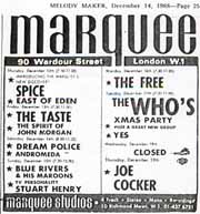 17 Dec 1968 Marquee