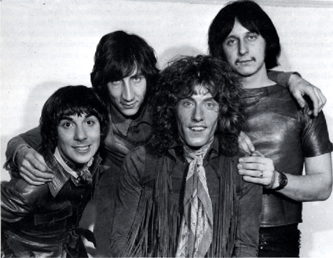 The Who backstage at TOTP 1969