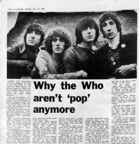 The WHo Melody Maker 19 Apr 1969