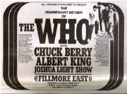 Fillmore East ad June 5 1969