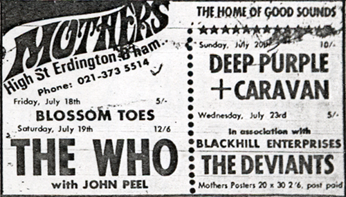 Mothers Club 19 July 1969
