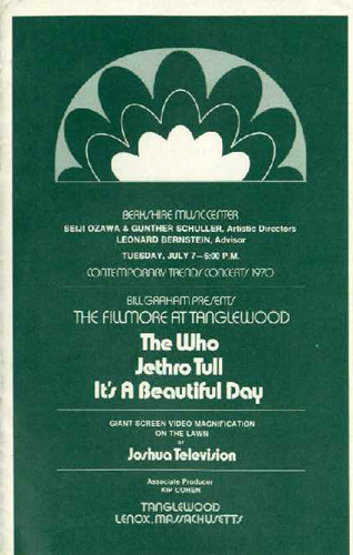 1970 Tanglewood Program