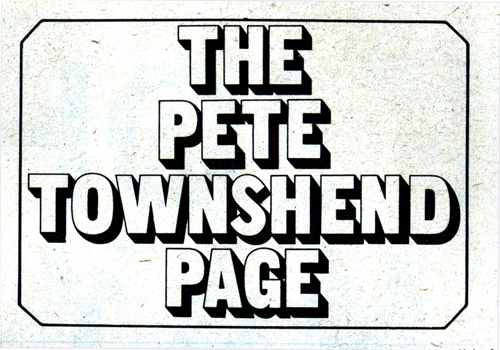 The Pete Townshend Page