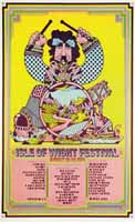 1970 Isle of Wight poster