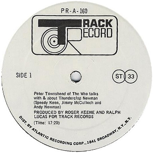 Pete Townshend talks about Thunderclap Newman label