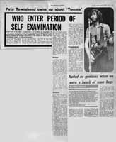 Pete Townshend NME 17 July 1971