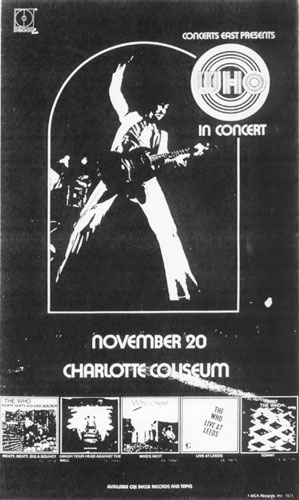 The Who Charlotte ad 1971